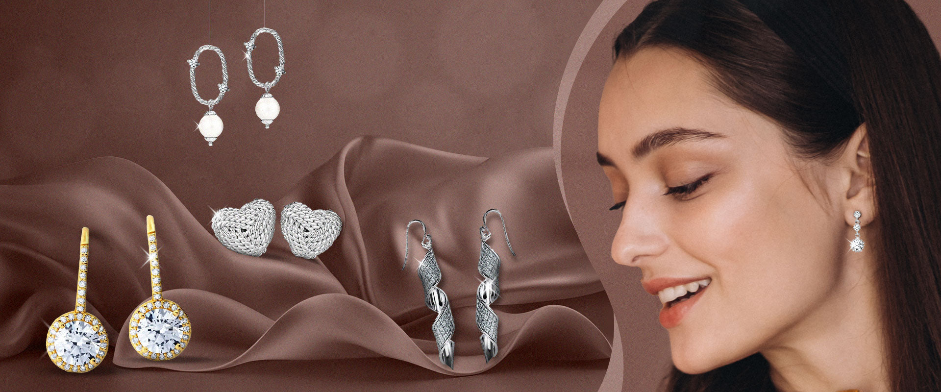 Ethnic Silver Oxidised Triangle Shaped Dangle Earrings For Women