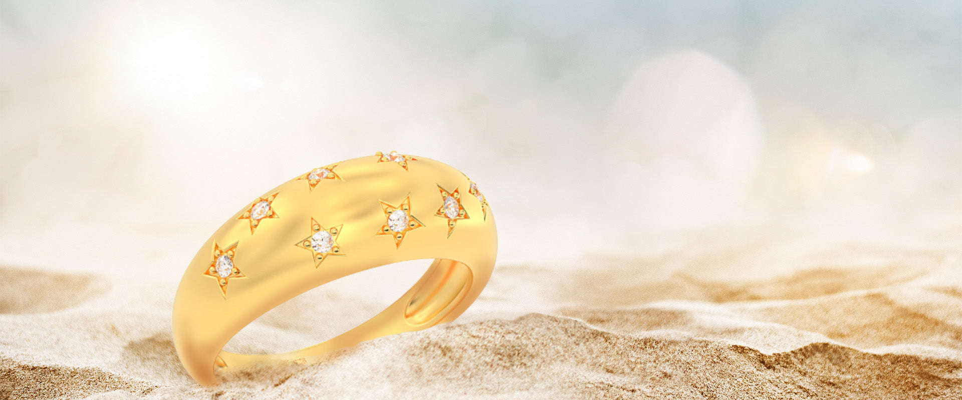 Gold coated ring clearance