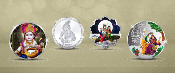 Divine Gifts: Celebrate Krishna Janmashtami by Gifting Personalised Silver Coins