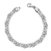 925 Sterling Silver Designer Chain Bracelet for Men