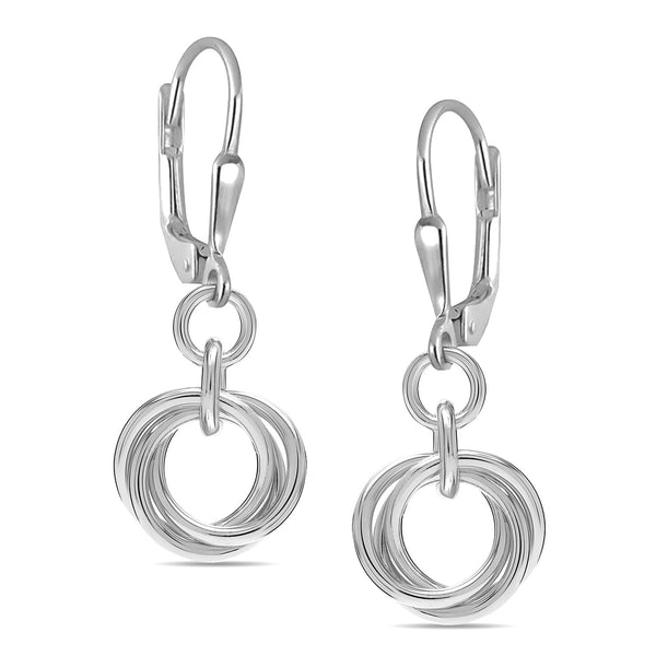 925 Sterling Silver Leverback Drop & Dangle Earrings With Premium Mother's Day Gift Box for Women