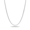 925 Sterling Silver Italian Rolo Belcher Link Chain Necklace for Men and Women 3 MM