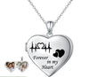 925 Sterling Silver Personalised Openable Heart Couple Photo Name & Message Love Printed Pictures Pendant Necklace with Personalised Photo & Message BOX for Women