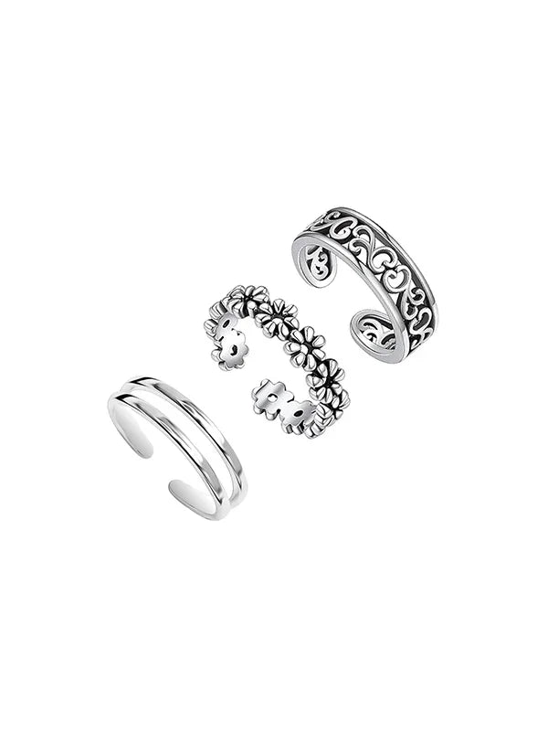 925 Sterling Silver 2mm Snake Toe Ring – Adjustable Band For Wedding Or Everyday Style By Jewellerybox