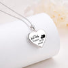 925 Sterling Silver Personalised Openable Heart Couple Photo Name & Message Love Printed Pictures Pendant Necklace with Personalised Photo & Message BOX for Women
