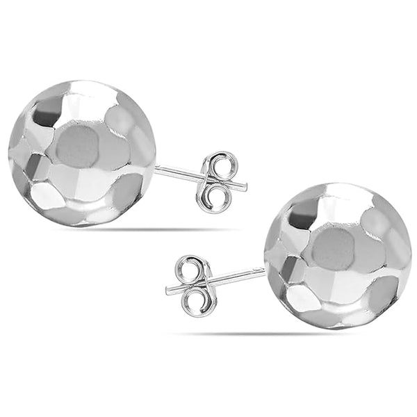 925 Sterling Silver Light-Weight Ball Post Stud Earrings for Women