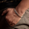 925 Sterling Silver Designer Chain Link Bracelet for Men 22 CM