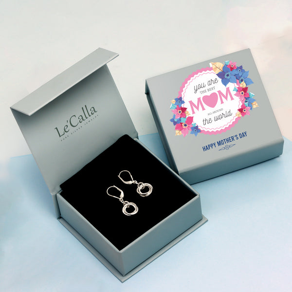 925 Sterling Silver Leverback Drop & Dangle Earrings With Premium Mother's Day Gift Box for Women