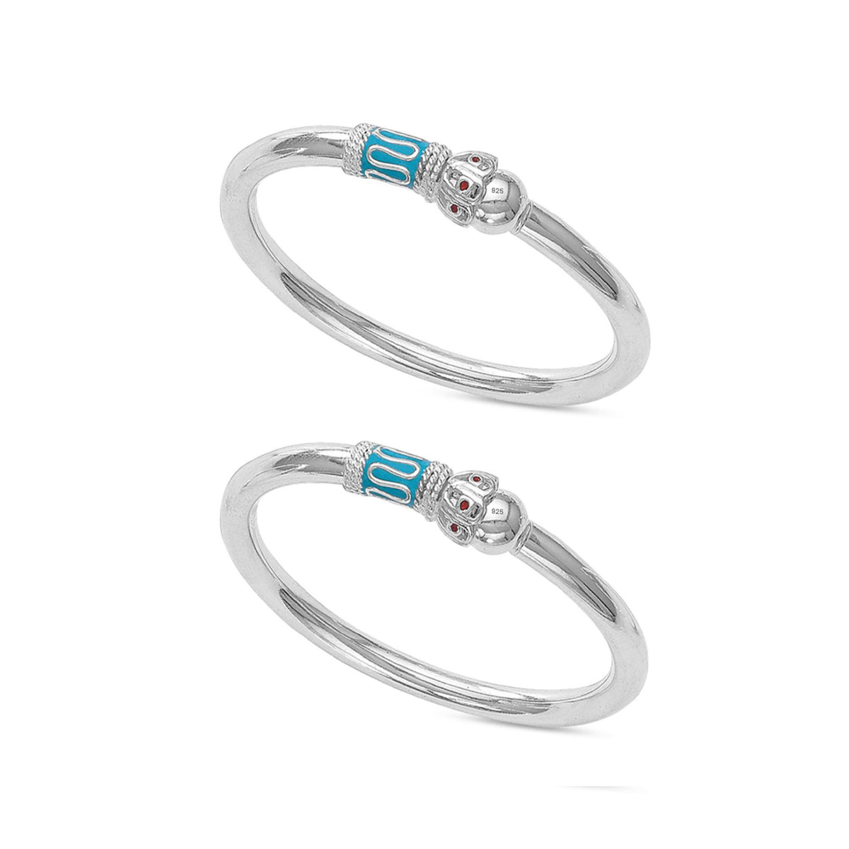 Silver kids kada Clearance