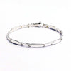 925 Sterling Silver Designer Chain Link Bracelet for Men 22 CM