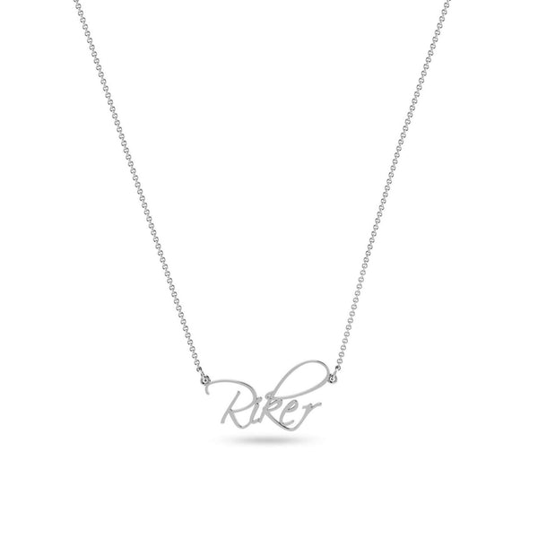Personalised 925 Sterling Silver Handwriting Name Custom Necklace for Teen Women