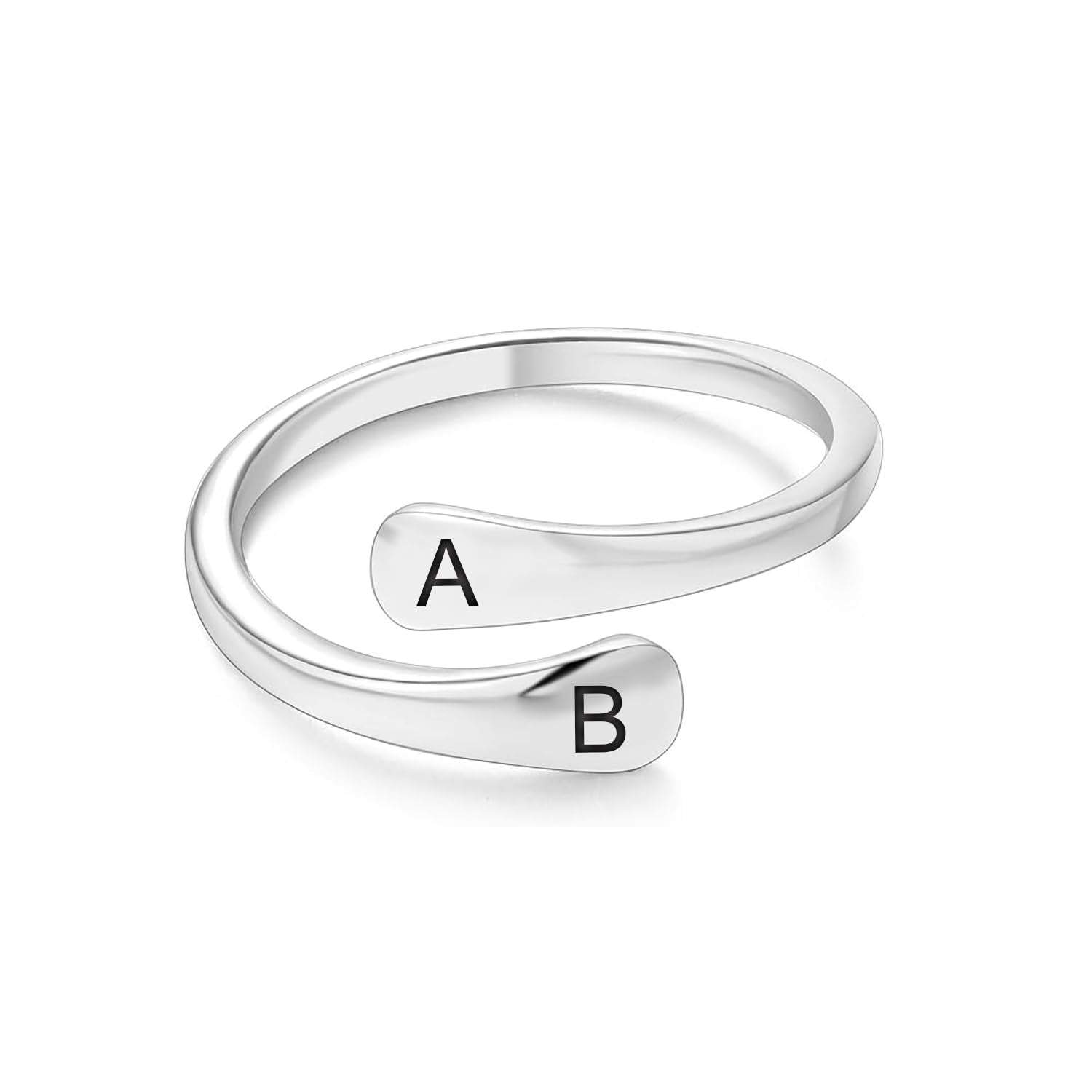 Buy Personalised 925 Sterling Silver Alphabet Initial Dainty
