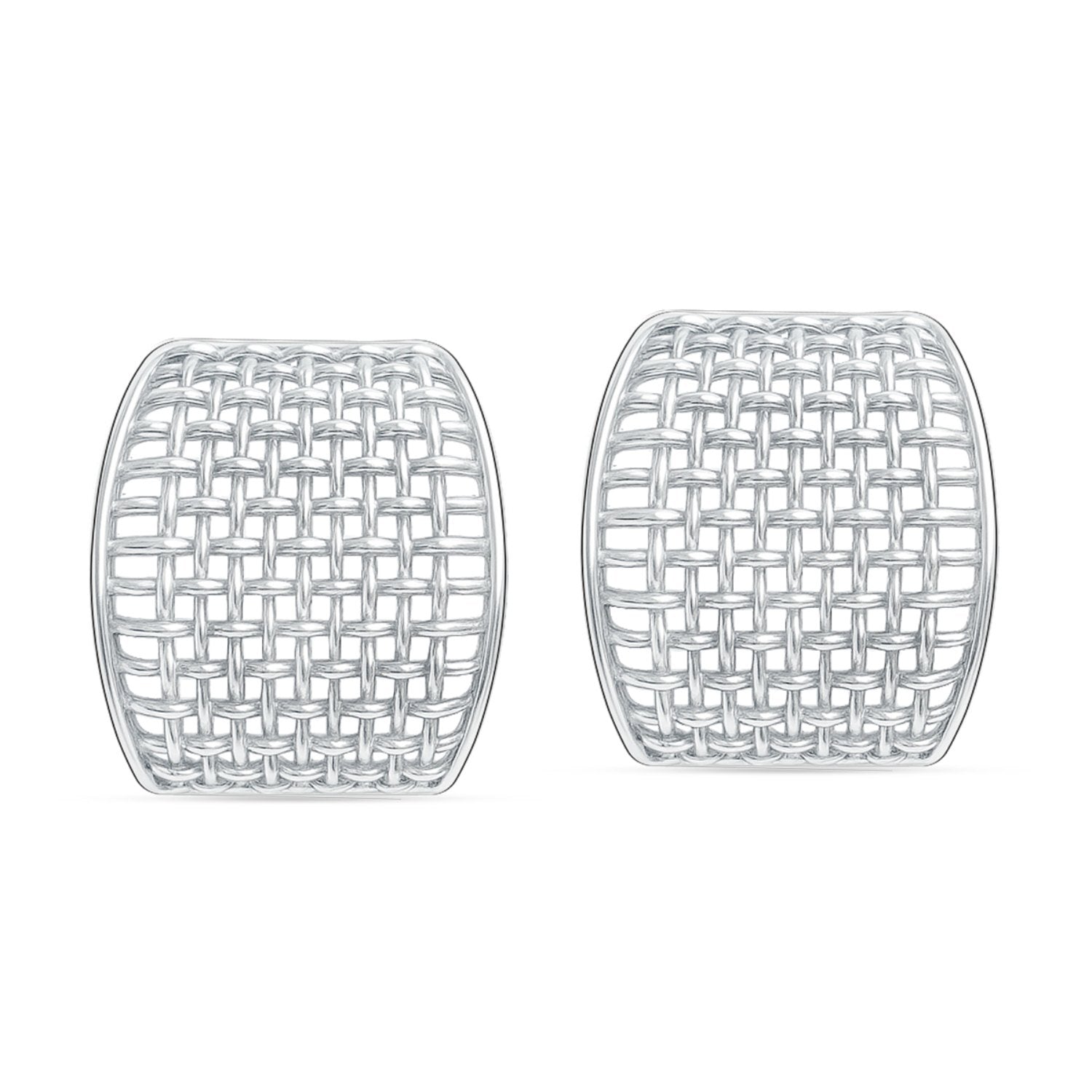 925 Sterling Silver Filigree Textured Drop Stud Earrings For Women