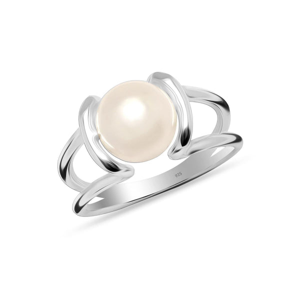 925 Sterling Silver Pearl Finger Rings for Women