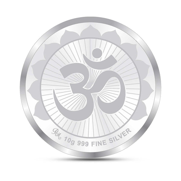 BIS Hallmarked Laxmi Ganesh Saraswati Silver Coin With 999 Purity