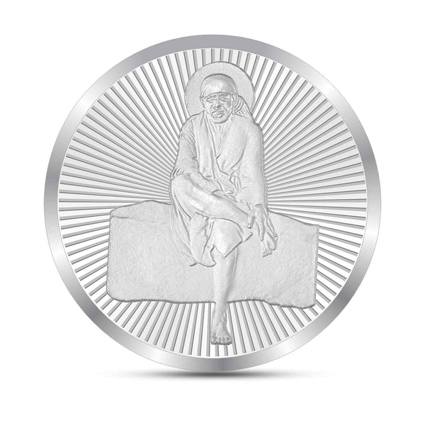 BIS Hallmarked Sai Baba 10GM 999 Pure Silver Coin