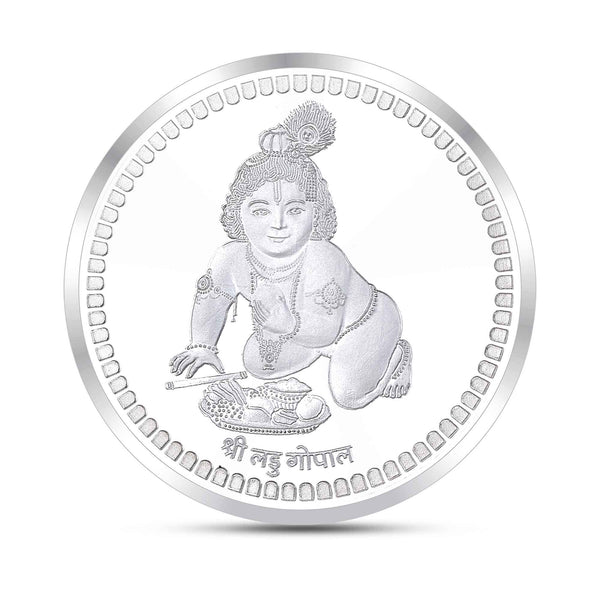 BIS Hallmarked Lord Krishna 10GM 999 Pure Silver Coin