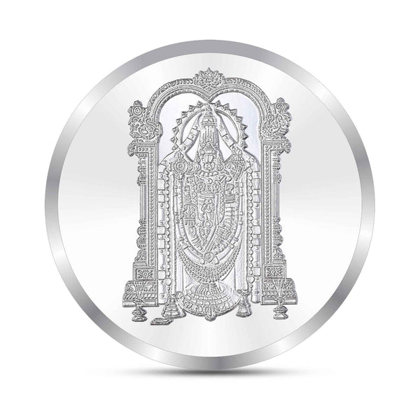 BIS Hallmarked Shree Balaji 10GM 999 Pure Silver Coin