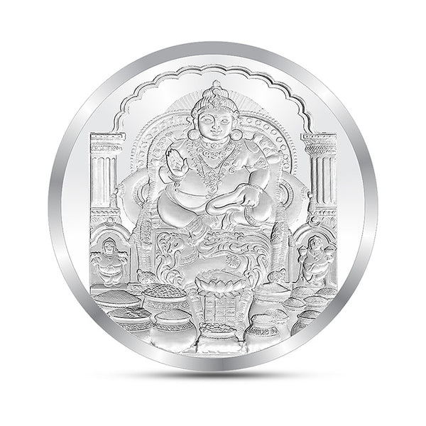 BIS Hallmarked Kuber ji Silver Coin With 999 Purity