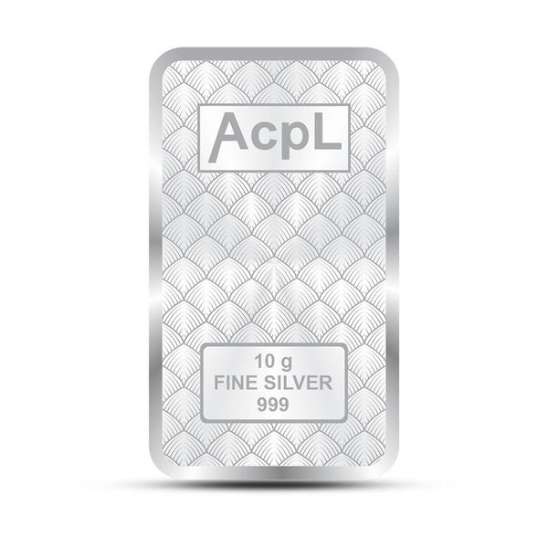 BIS Hallmarked Bullion Silver Bar 999 Purity