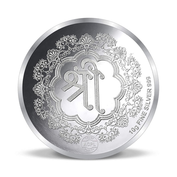 BIS Hallmarked Ashta Laxmi 999 Pure Silver Coin
