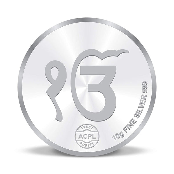 BIS Hallmarked Shree Gurunanak Dev Ji 999 Pure Silver Coin