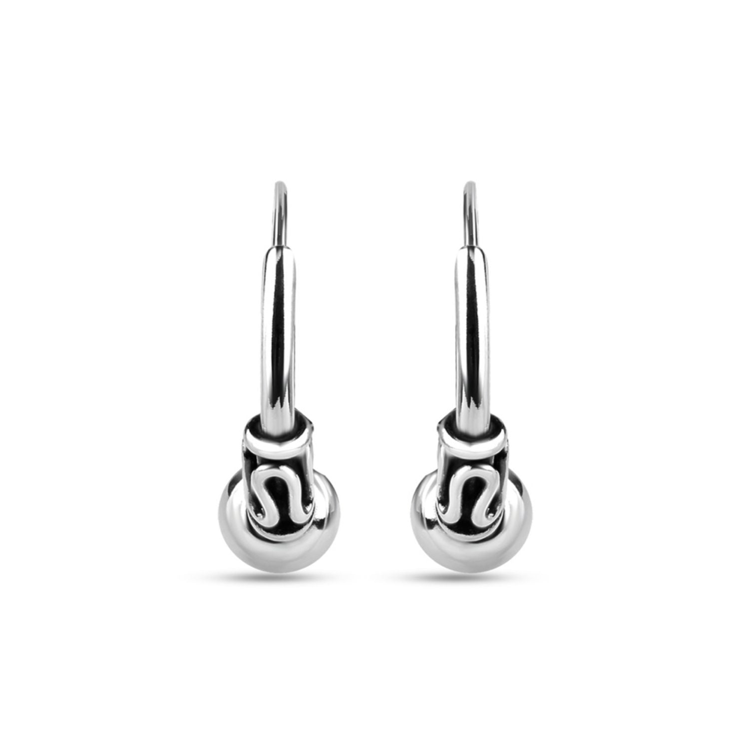 925 Sterling Silver Hoop Earrings for Cartilage Nose Lips for Men