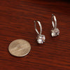925 Sterling Silver Cubic Zirconia Drop Dangle Leverback Earrings for Women and Girls