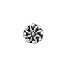 925 Sterling Silver Oxidised Flower Nosepin for Women