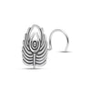 925 Sterling Silver Antique Peacock Feather Nose Pin for Women