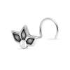 925 Sterling Silver Flower Petals Nose Pin for Women