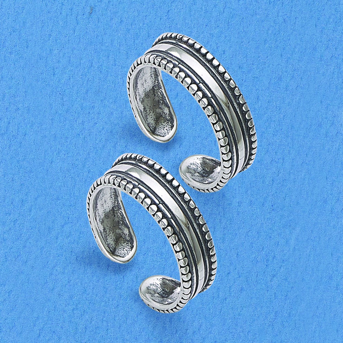 Buy 925 Sterling Silver Antique Silver Toe Ring for Women Girls