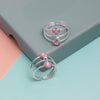 925 Sterling Silver Designer Enamel Flower Toerings for Women