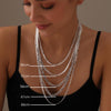 925 Sterling Silver Italian Diamond-Cut Curb Link Chain Necklace for Men and Women 0.6 CM