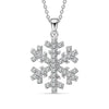 925 Sterling Silver CZ Snowflake Pendant Necklace for 14 to 16 Years Children | Gifts for Kids
