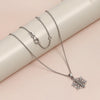 925 Sterling Silver CZ Snowflake Pendant Necklace for 14 to 16 Years Children | Gifts for Kids