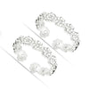 925 Sterling Silver Classic Floral Toe Rings For Women