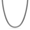 925 Sterling Silver Italian Design Antique Foxtail Chain Necklace Vintage for Men