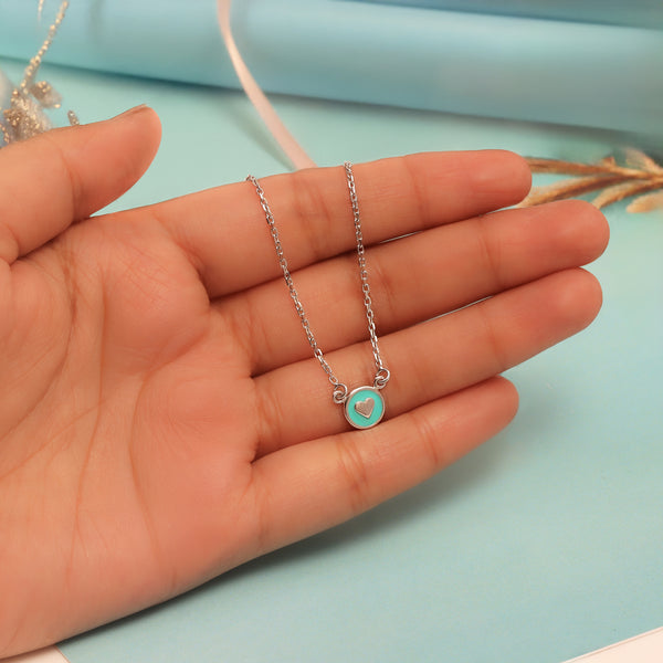 925 Sterling Silver Heart Pendant Necklace for 12 to 16 Years Children | Gifts for Kids