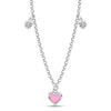 925 Sterling Silver CZ Charms Heart Necklace for 12 to 16 Years Children | Gifts for Kids