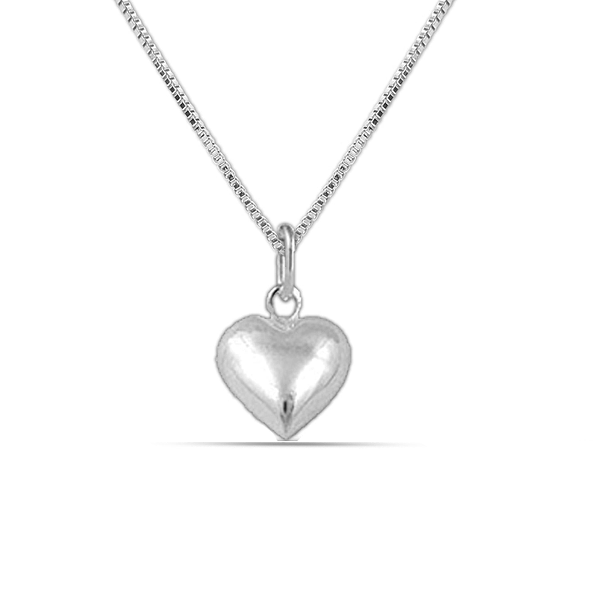 Shop 925 Sterling Silver Heart Shaped Pendant Necklace For Women Online