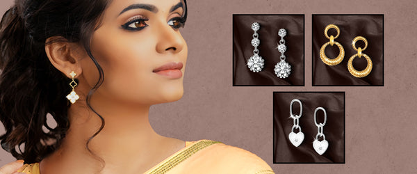 The Must Have Silver Earrings on Sarees
