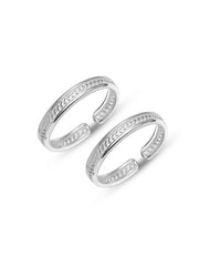 Ribbed Band Adjustable Toe Ring