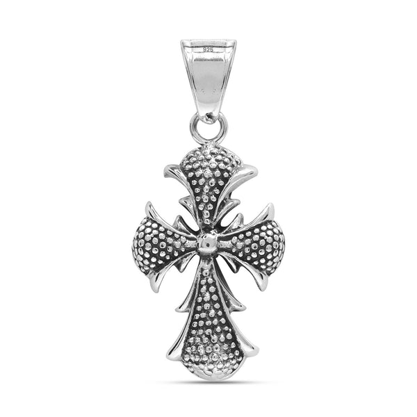 925 Sterling Silver Chunky Cross Pendant for Men and Boys