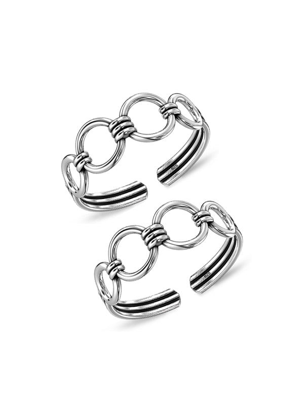 Eterna Antique Link Toe Ring