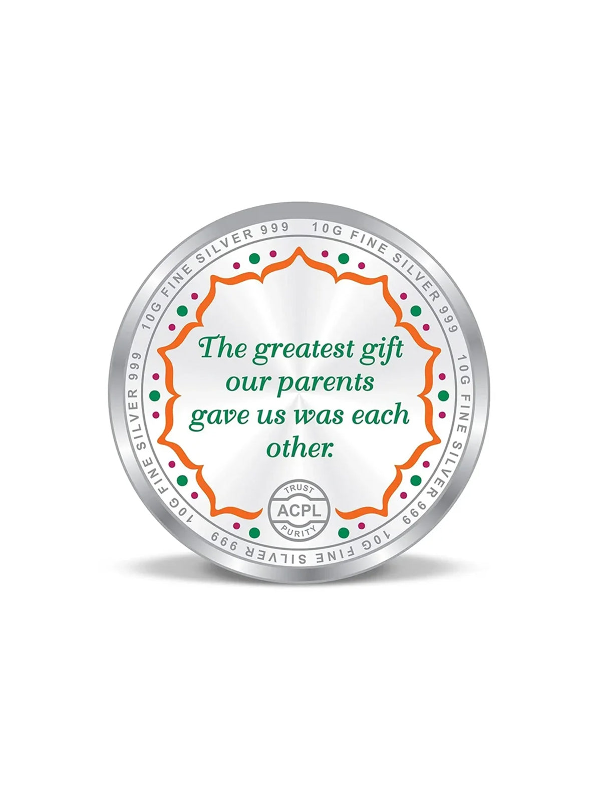 BIS Hallmarked Raksha Bandhan Rakhi Design 999 Pure Silver Coin
