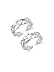 Everlink Infinity Adjustable Silver Toe Ring