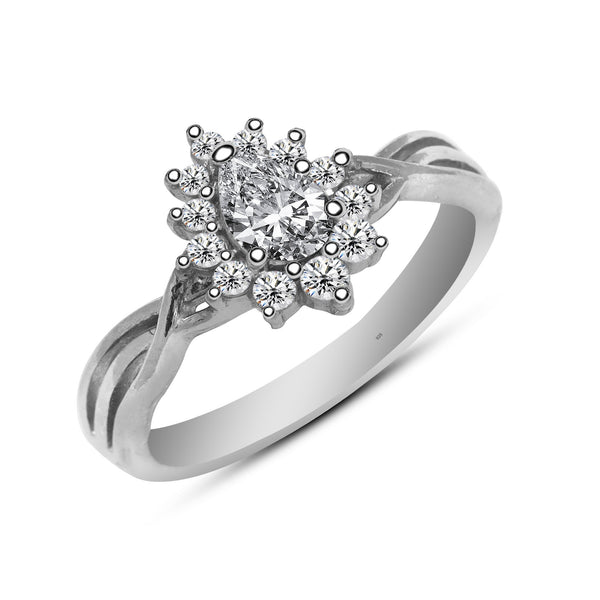 925 Sterling Silver Designer Cz Finger Ring for Women and Girls