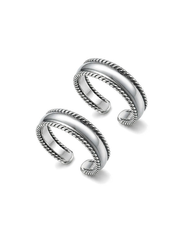 Antique Cutwork Band Toe Ring