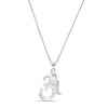 925 Sterling Silver Om Pendant Necklace for Men